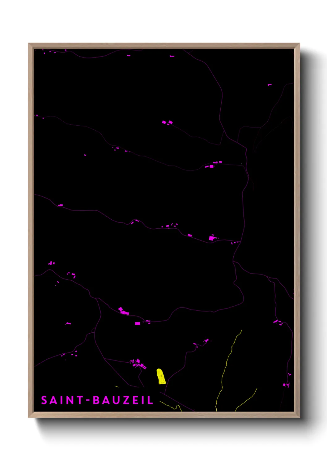 Un poster carteSaint-Bauzeil