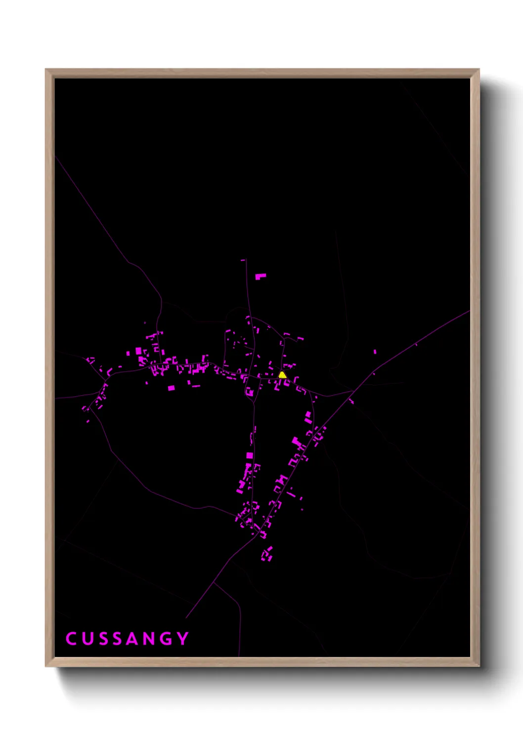 Une affiche de carte sur Cussangy