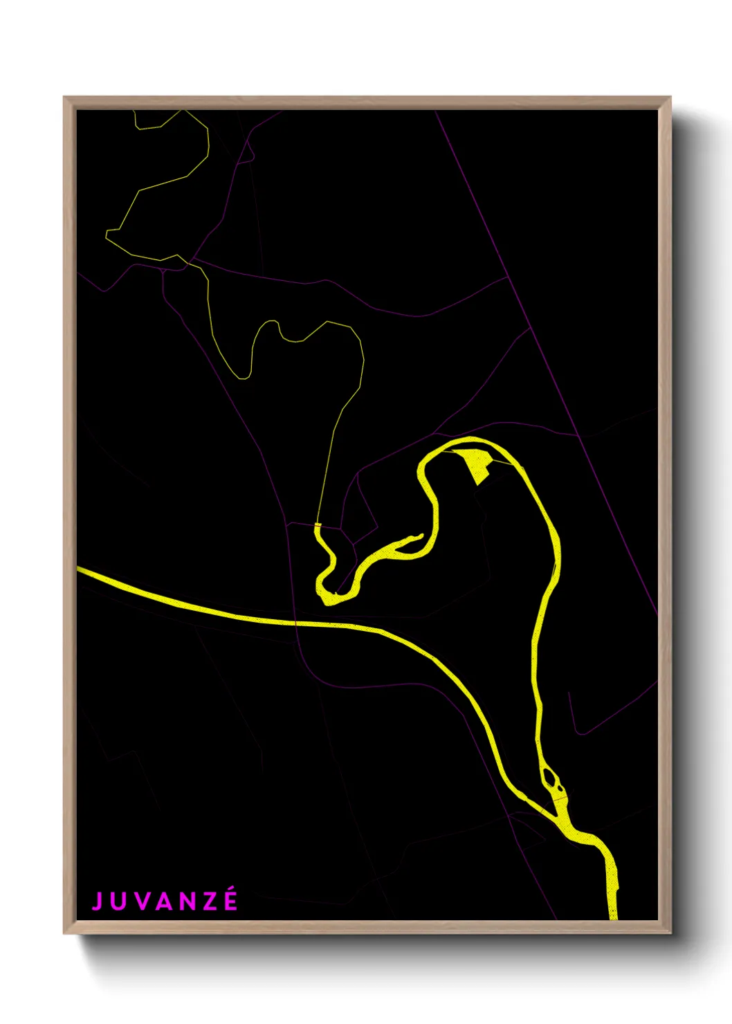 Une affiche de carte sur Juvanzé