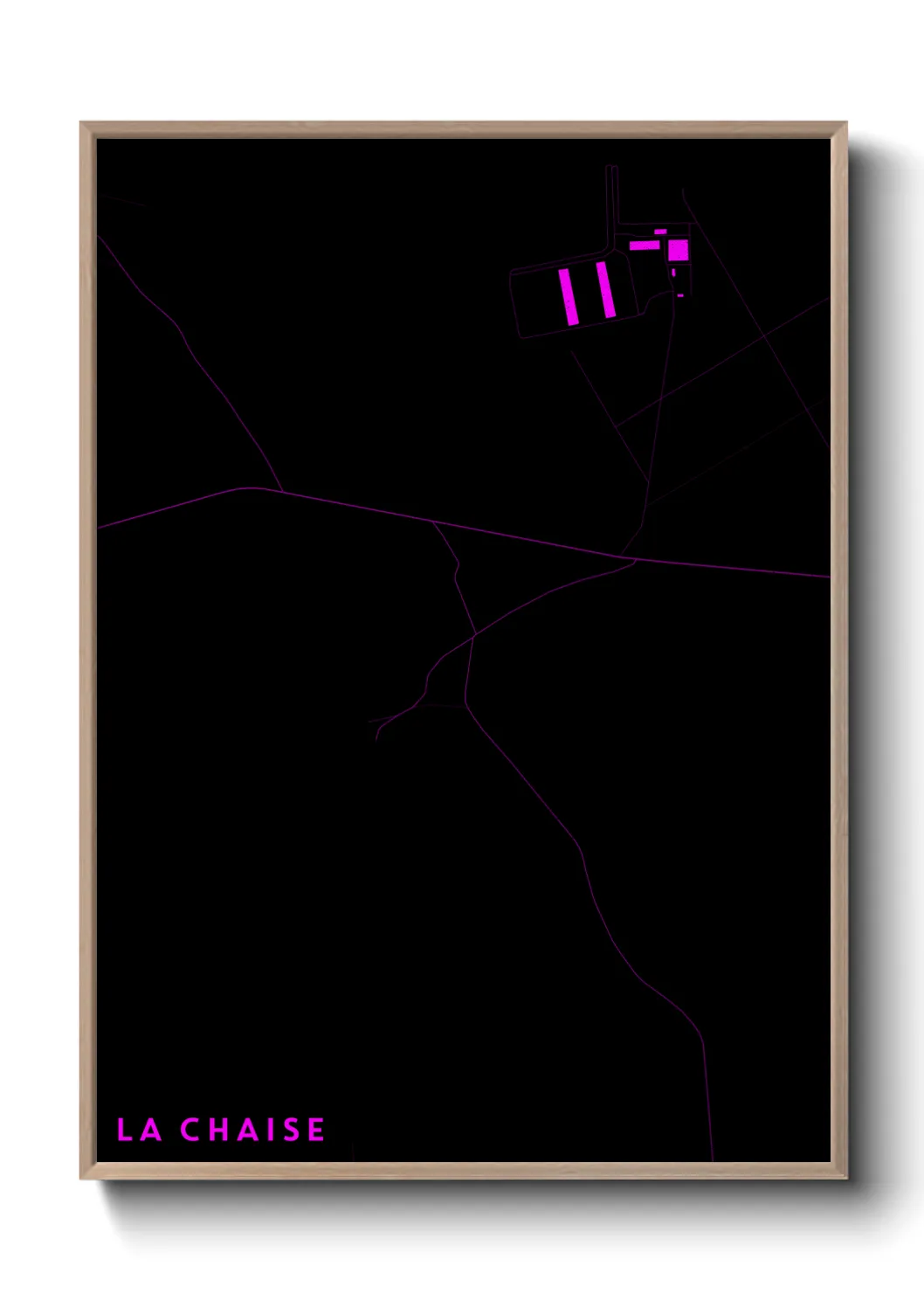 Une affiche de carte sur La Chaise