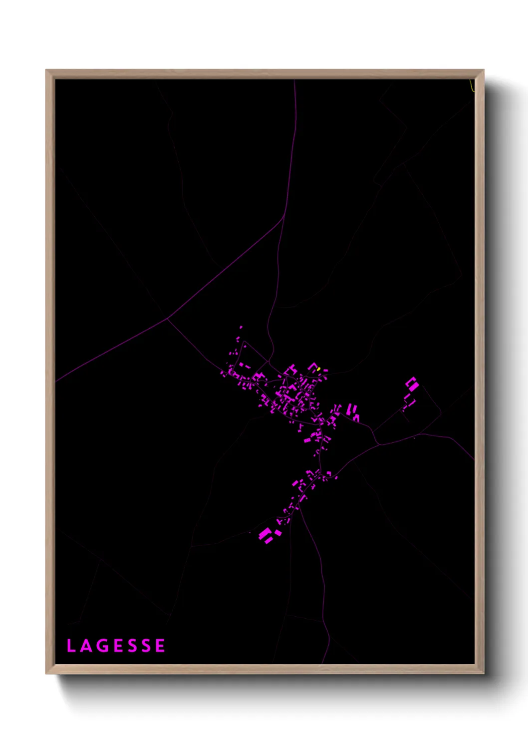 Une affiche de carte sur Lagesse