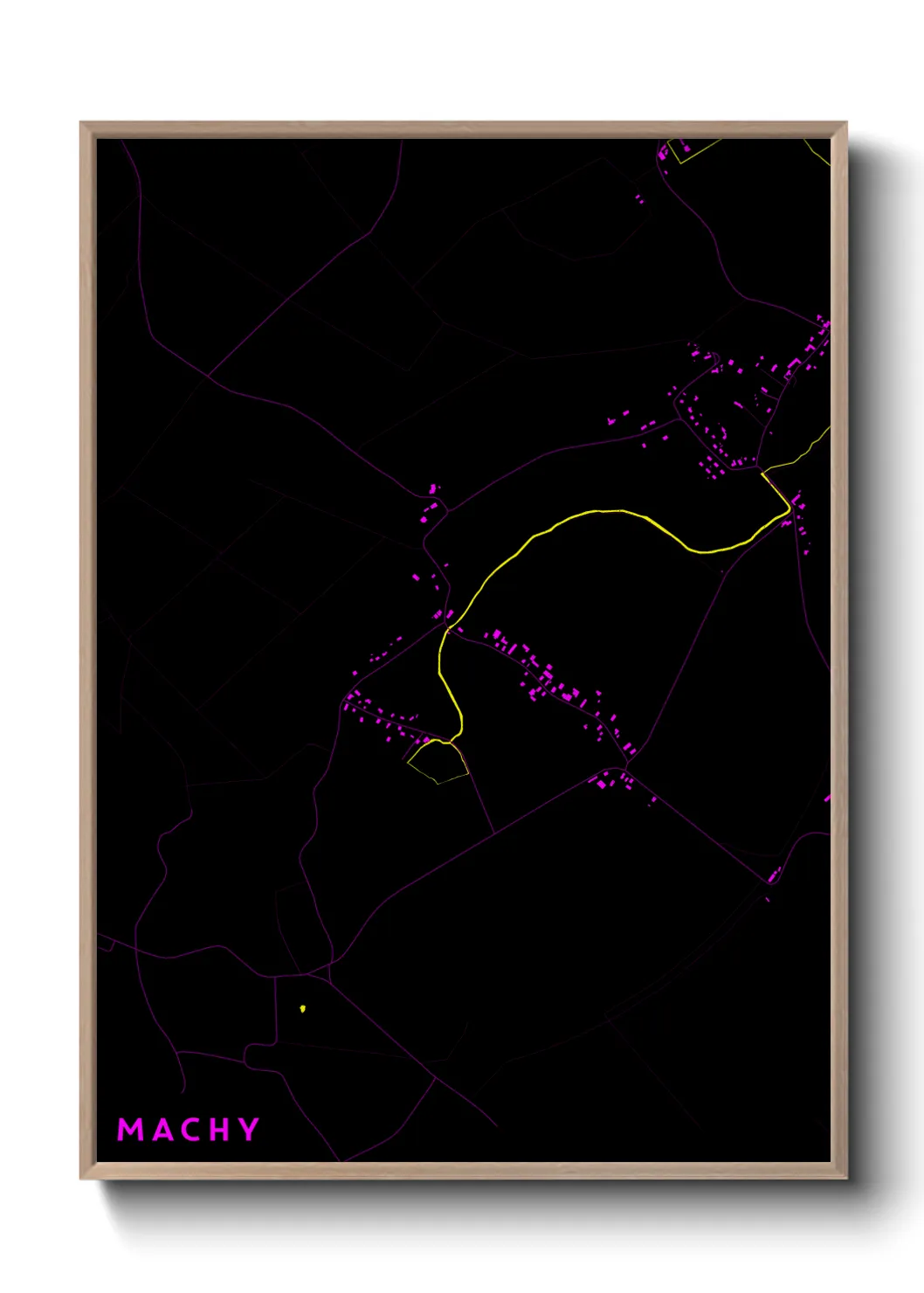 Une affiche de carte sur Machy