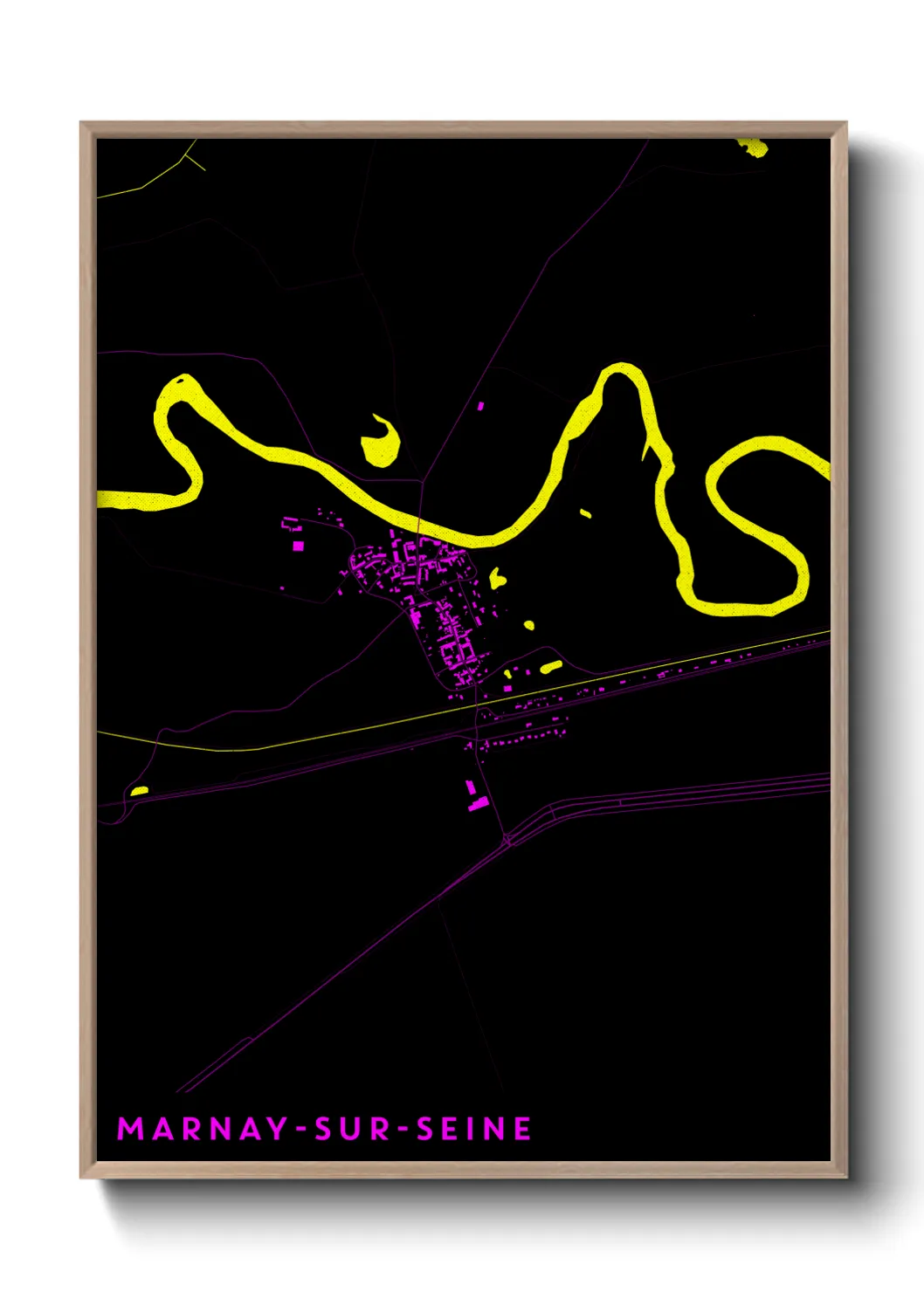 Un poster carteMarnay-sur-Seine