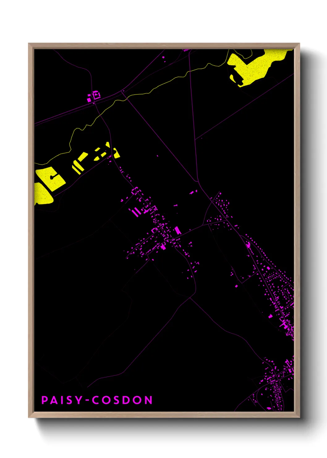 Un poster cartePaisy-Cosdon