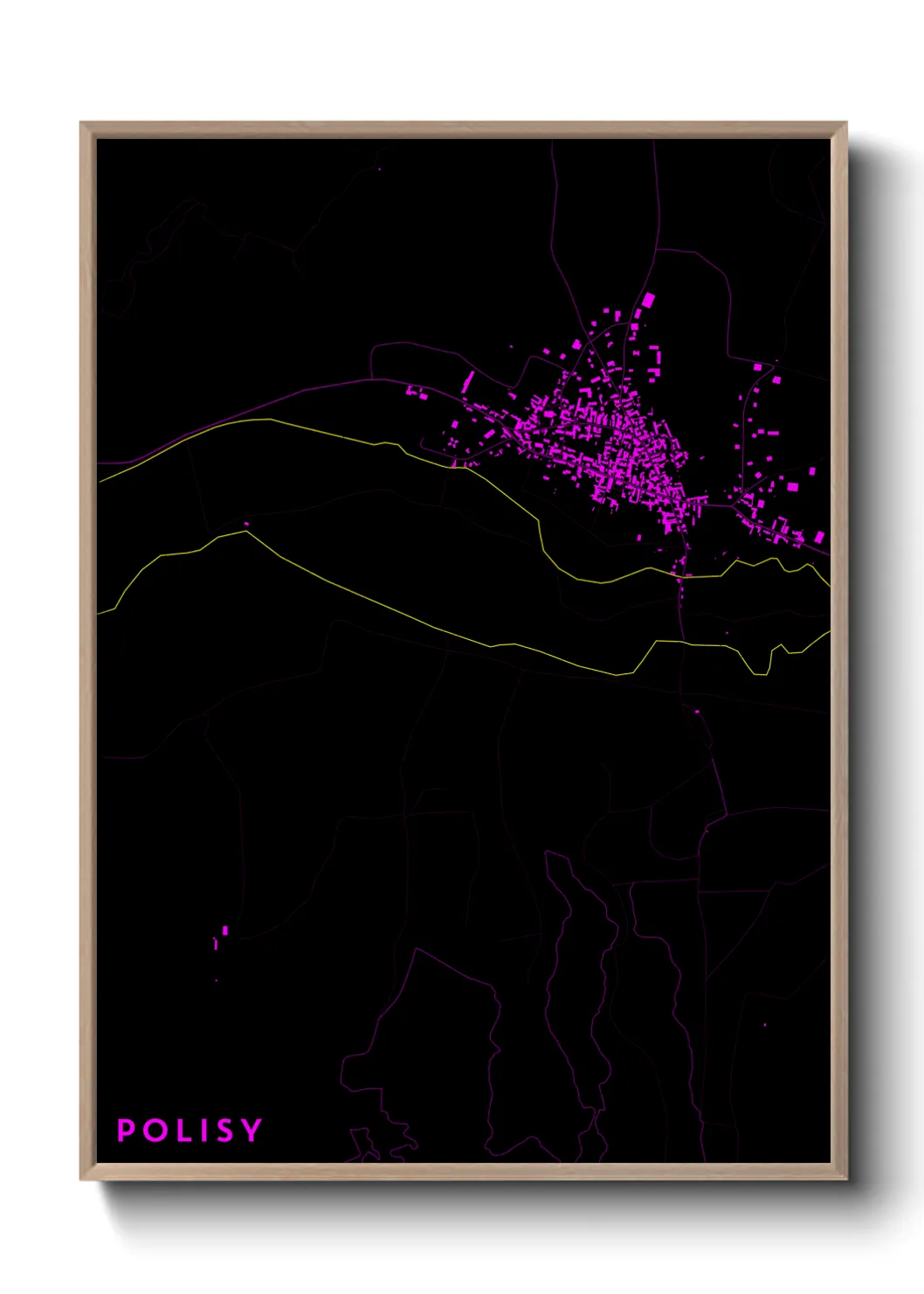 Une affiche de carte sur Polisy