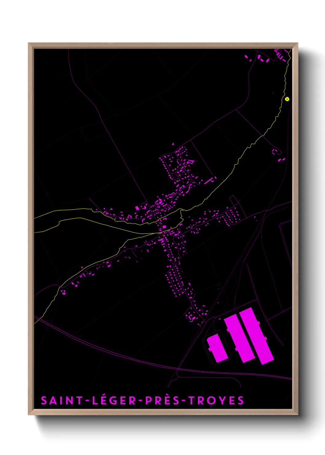 Un poster carteSaint-Léger-près-Troyes