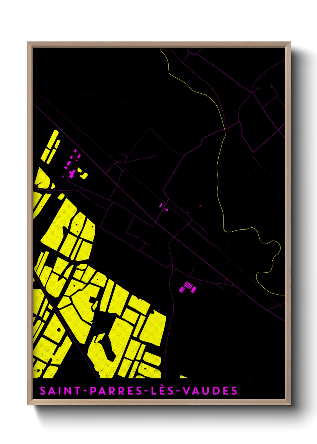 Un poster carteSaint-Parres-lès-Vaudes