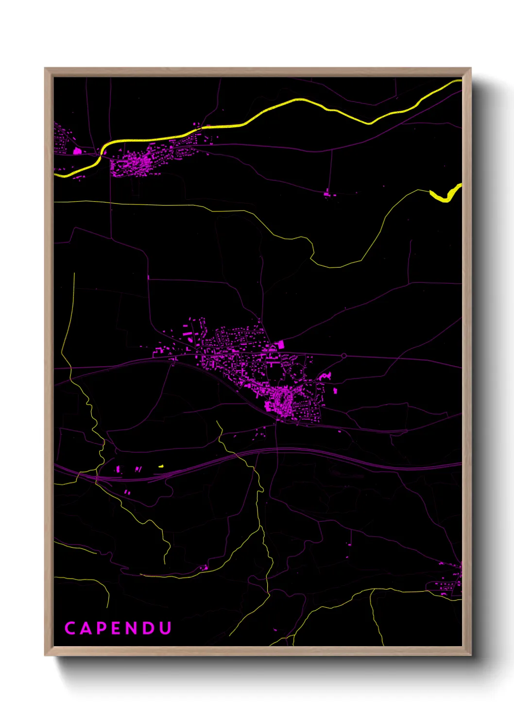 Une affiche de carte sur Capendu