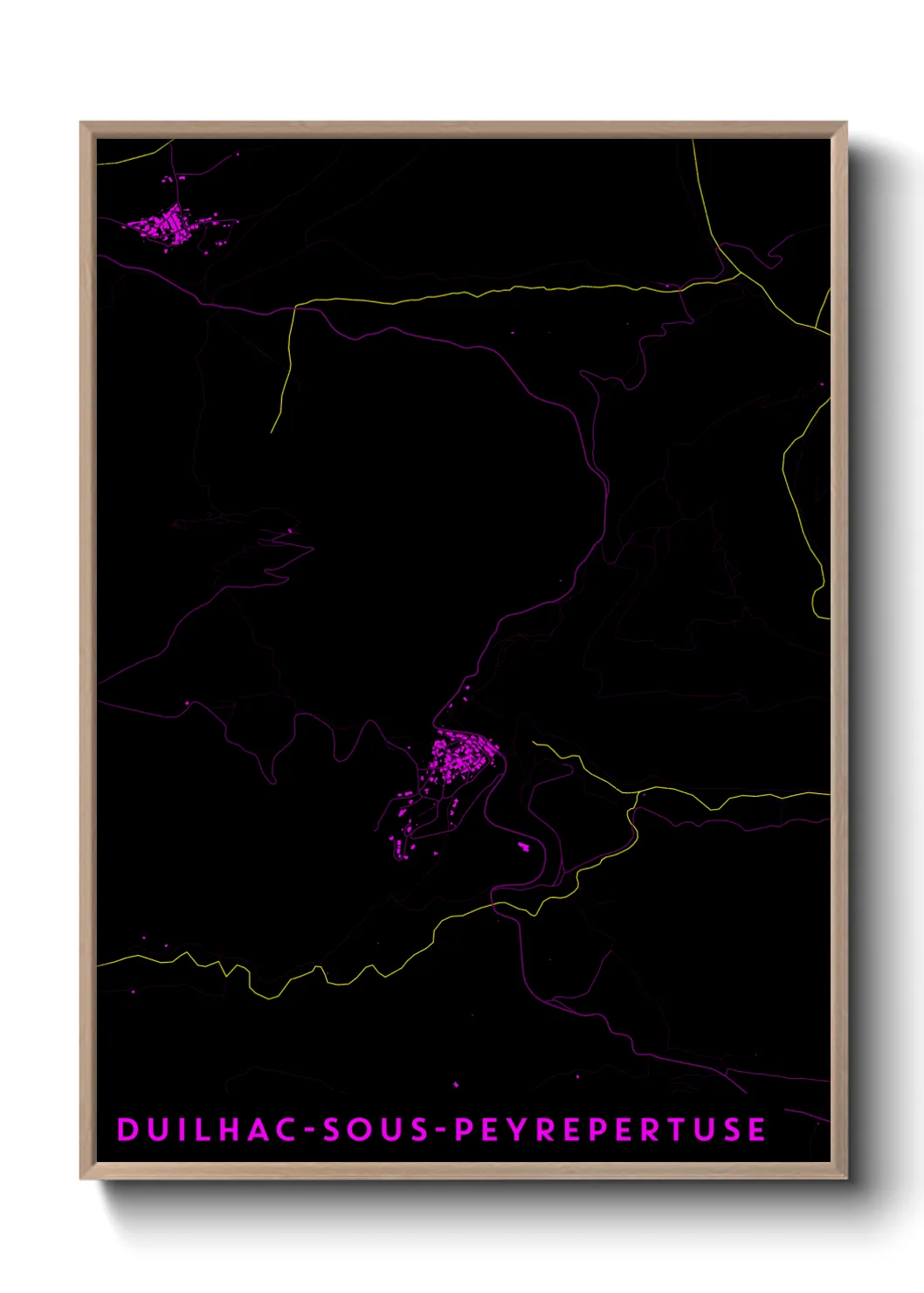 Un poster carteDuilhac-sous-Peyrepertuse