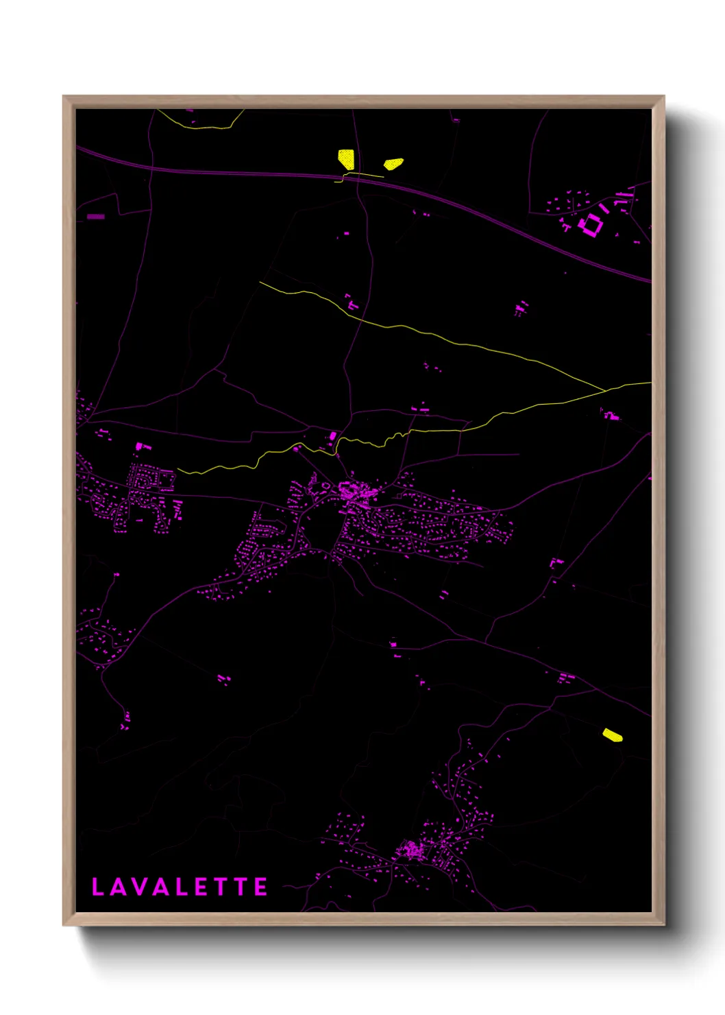 Une affiche de carte sur Lavalette