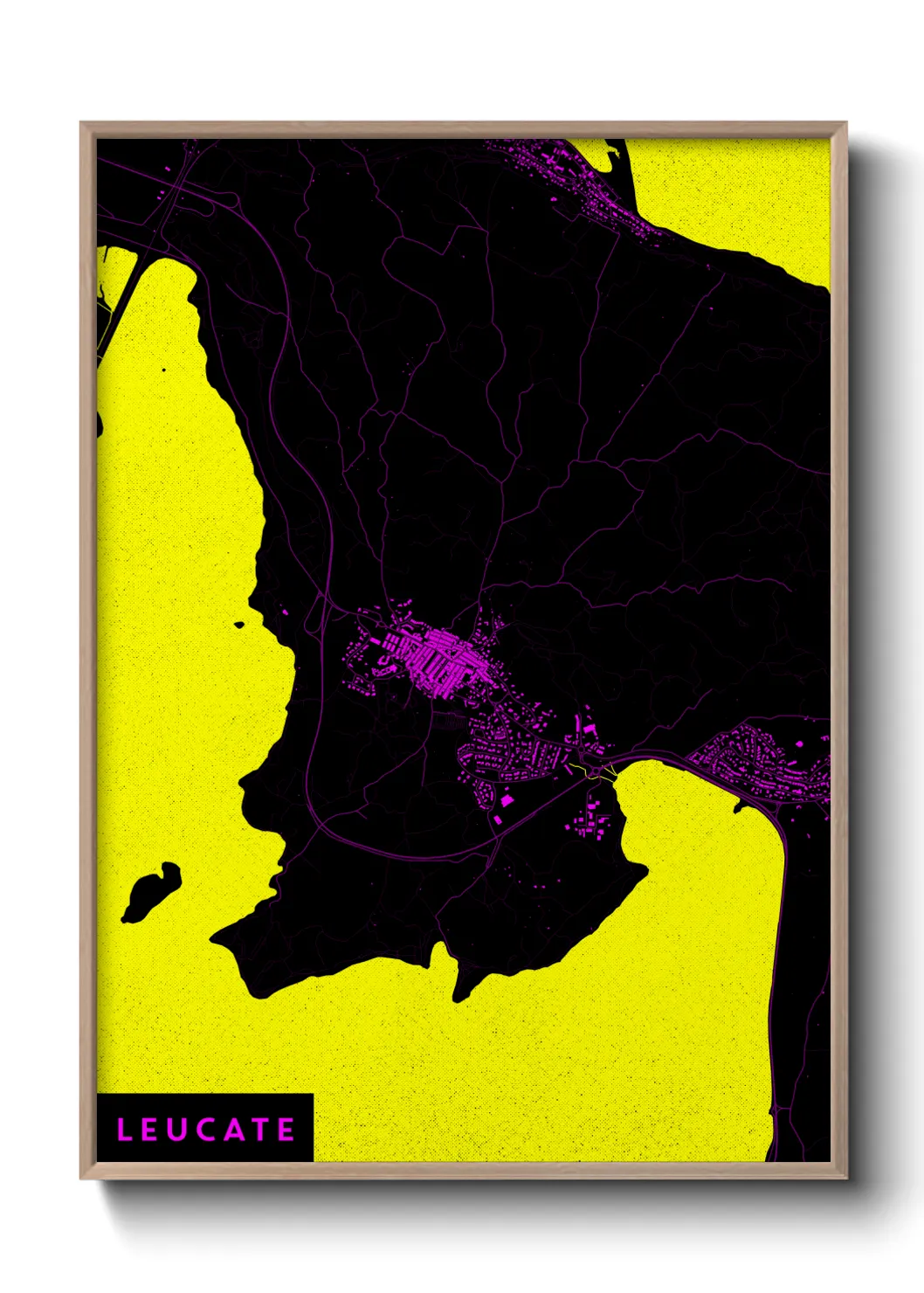 Une affiche de carte sur Leucate