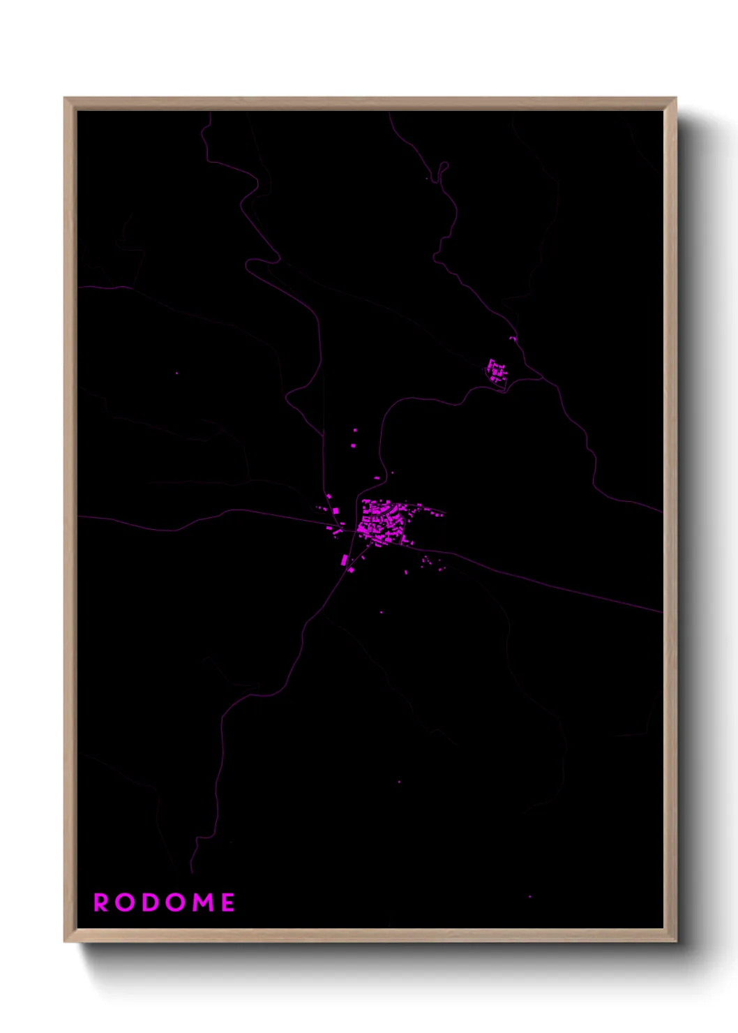 Une affiche de carte sur Rodome