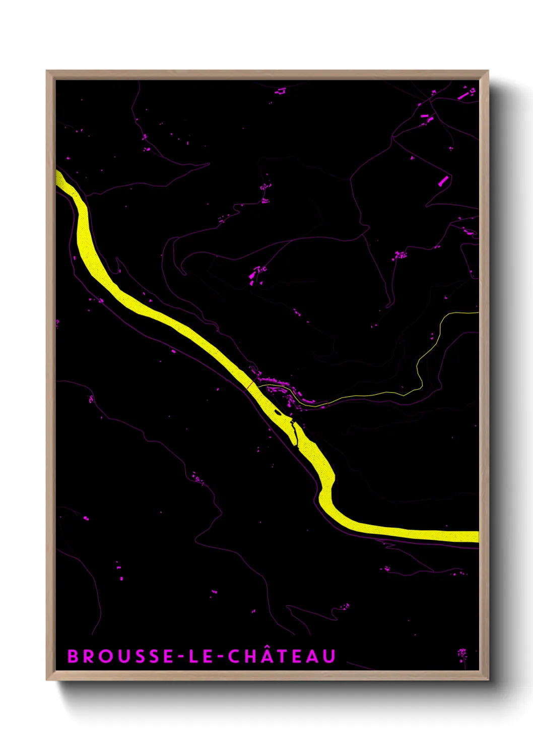 Un poster carteBrousse-le-Château