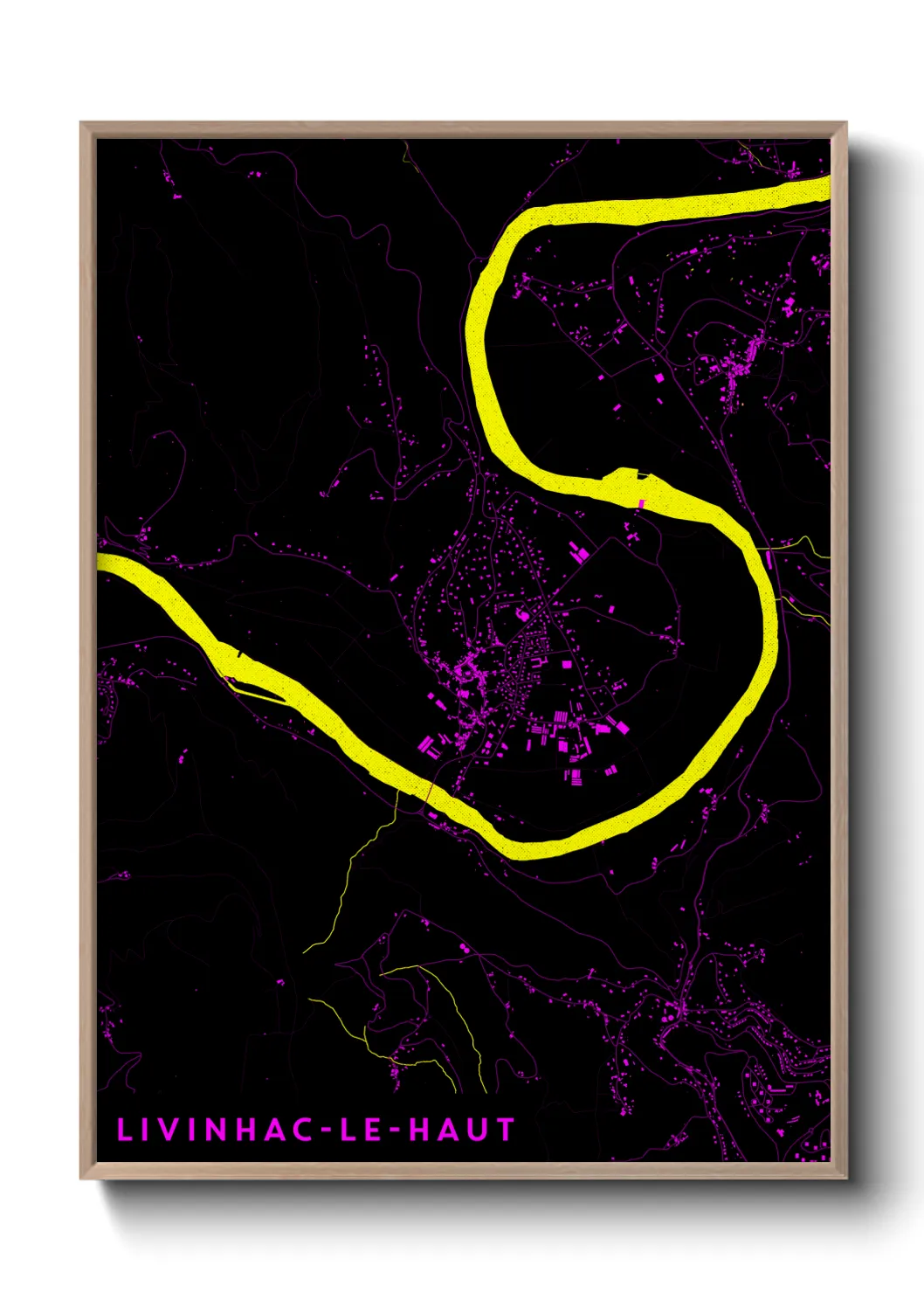 Un poster carteLivinhac-le-Haut