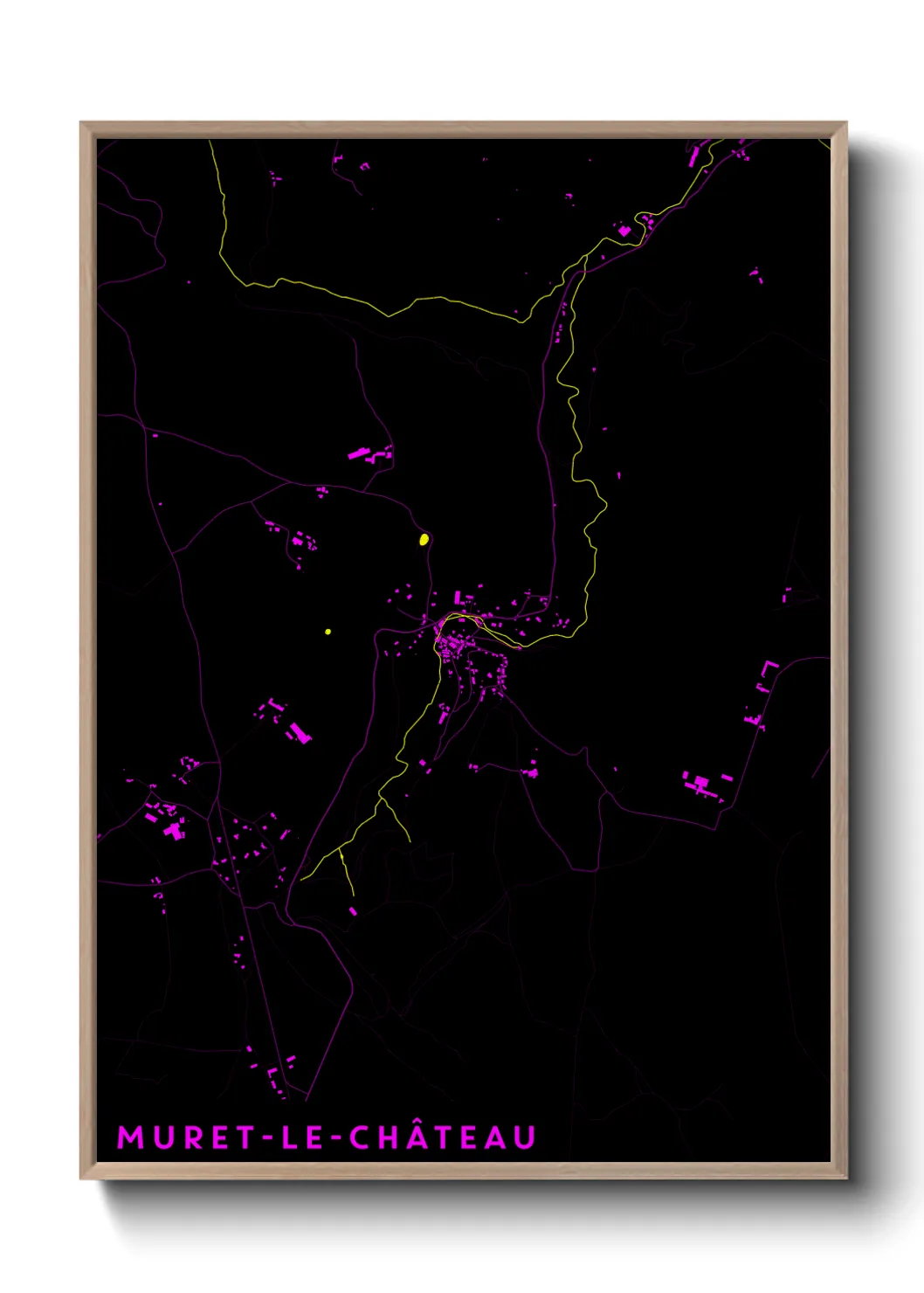 Un poster carteMuret-le-Château