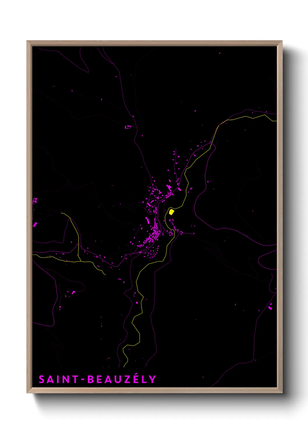 Un poster carteSaint-Beauzély