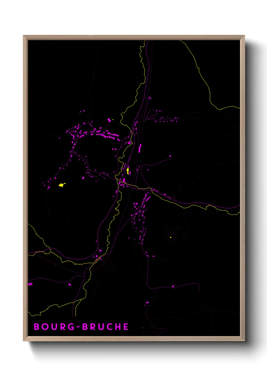 Un poster carteBourg-Bruche