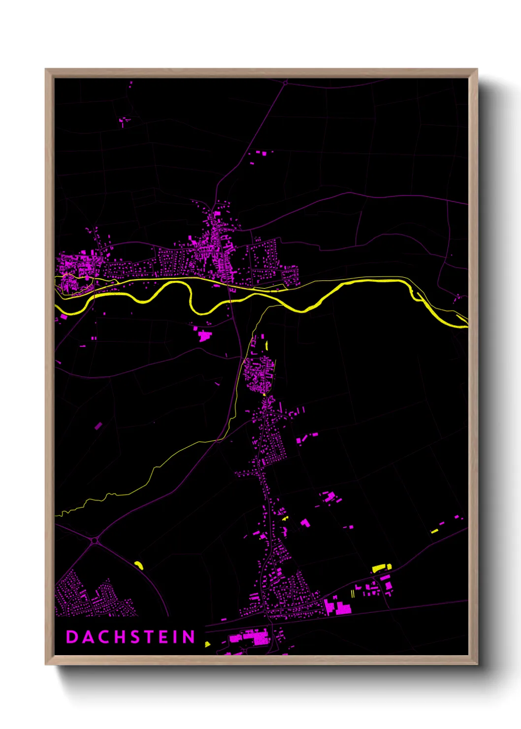 Une affiche de carte sur Dachstein