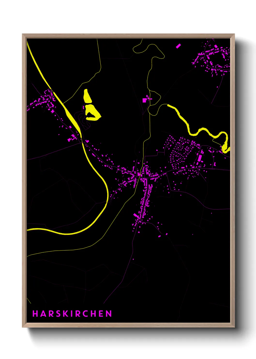 Une affiche de carte sur Harskirchen