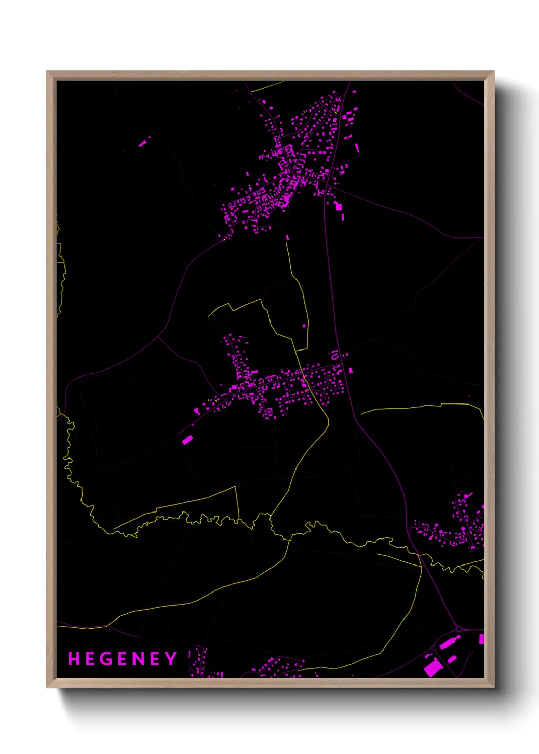 Une affiche de carte sur Hegeney