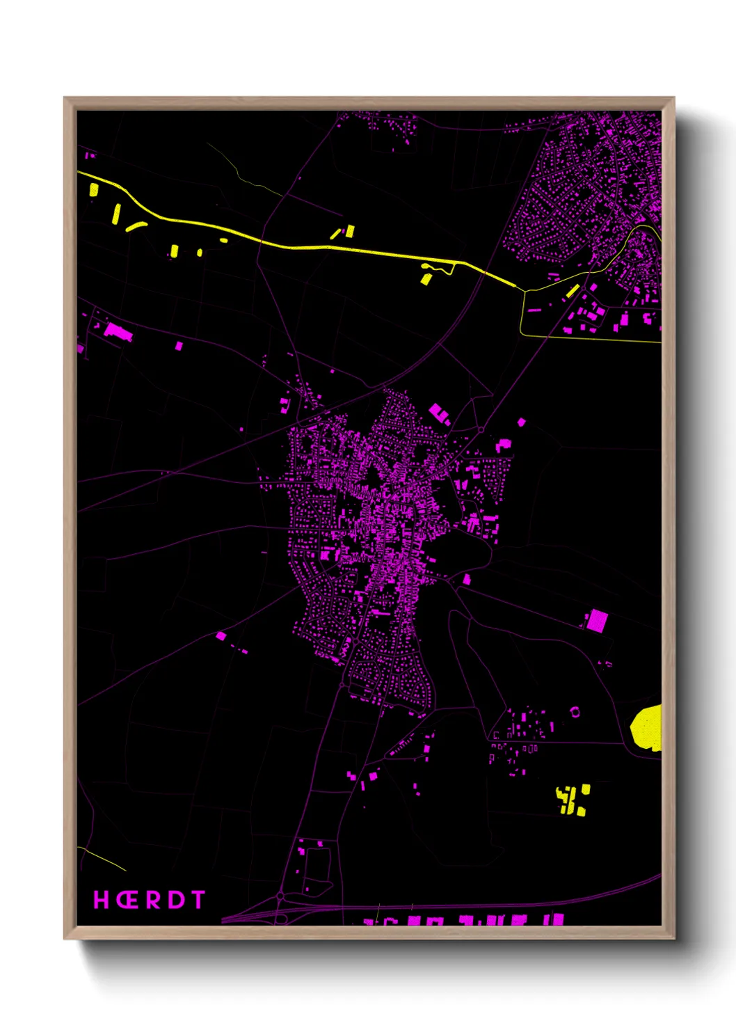 Une affiche de carte sur Hœrdt