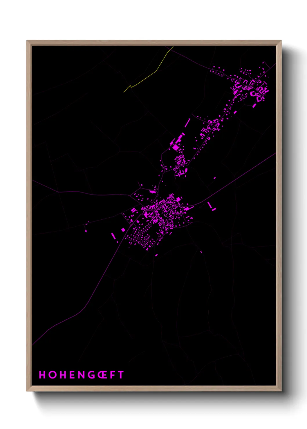 Une affiche de carte sur Hohengœft