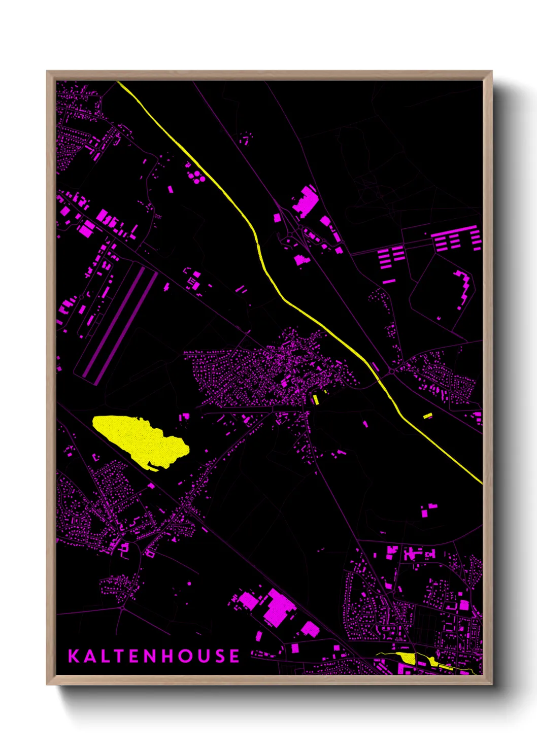 Une affiche de carte sur Kaltenhouse