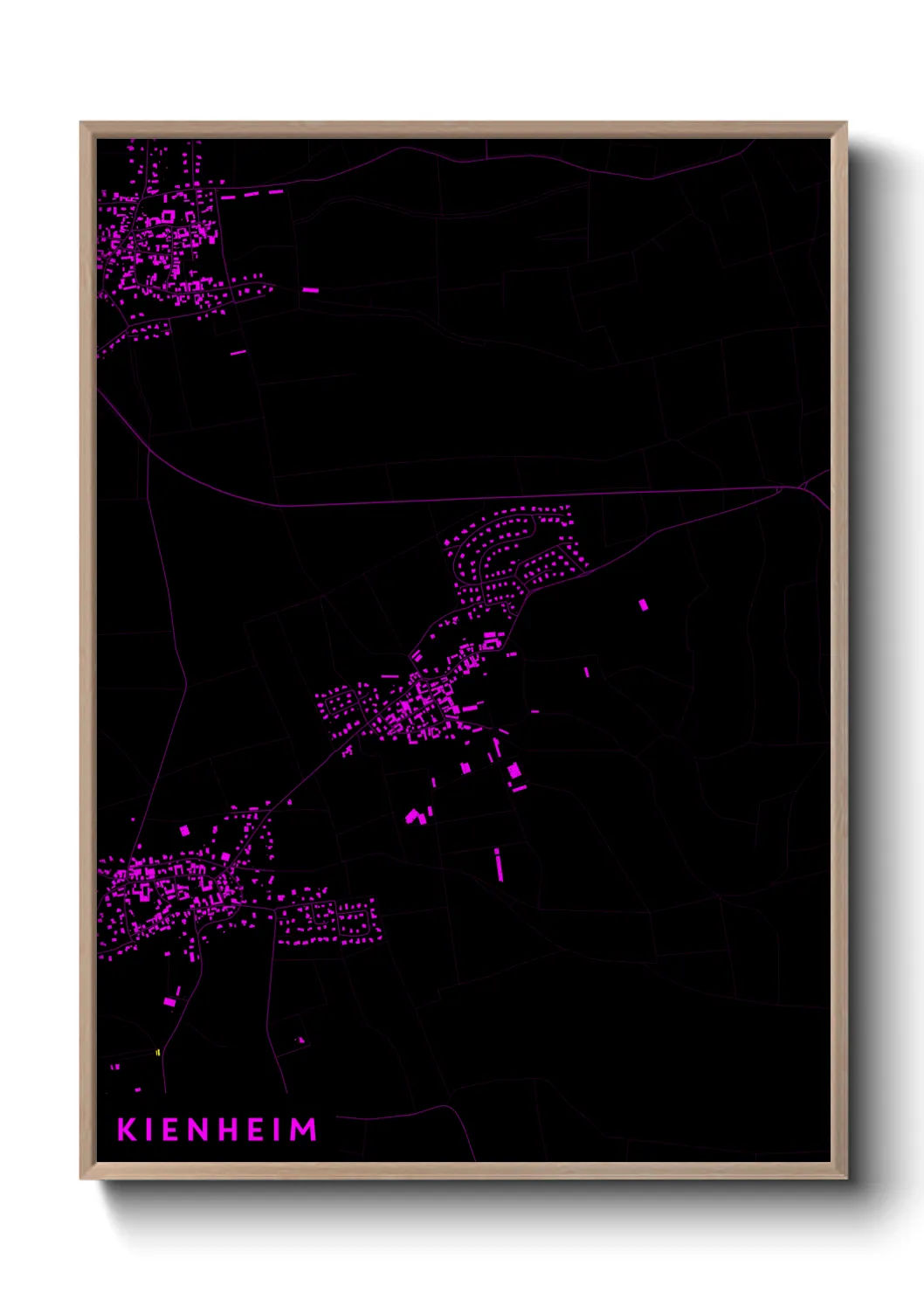 Une affiche de carte sur Kienheim