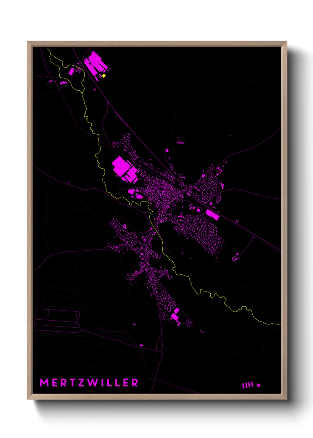 Une affiche de carte sur Mertzwiller