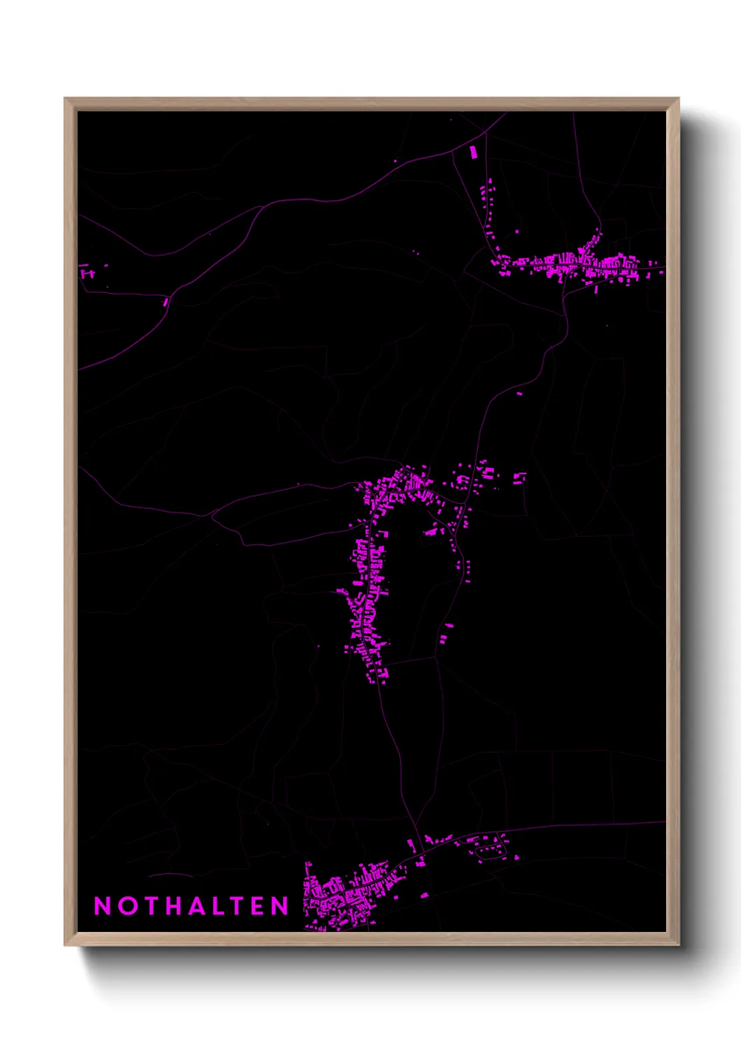 Une affiche de carte sur Nothalten