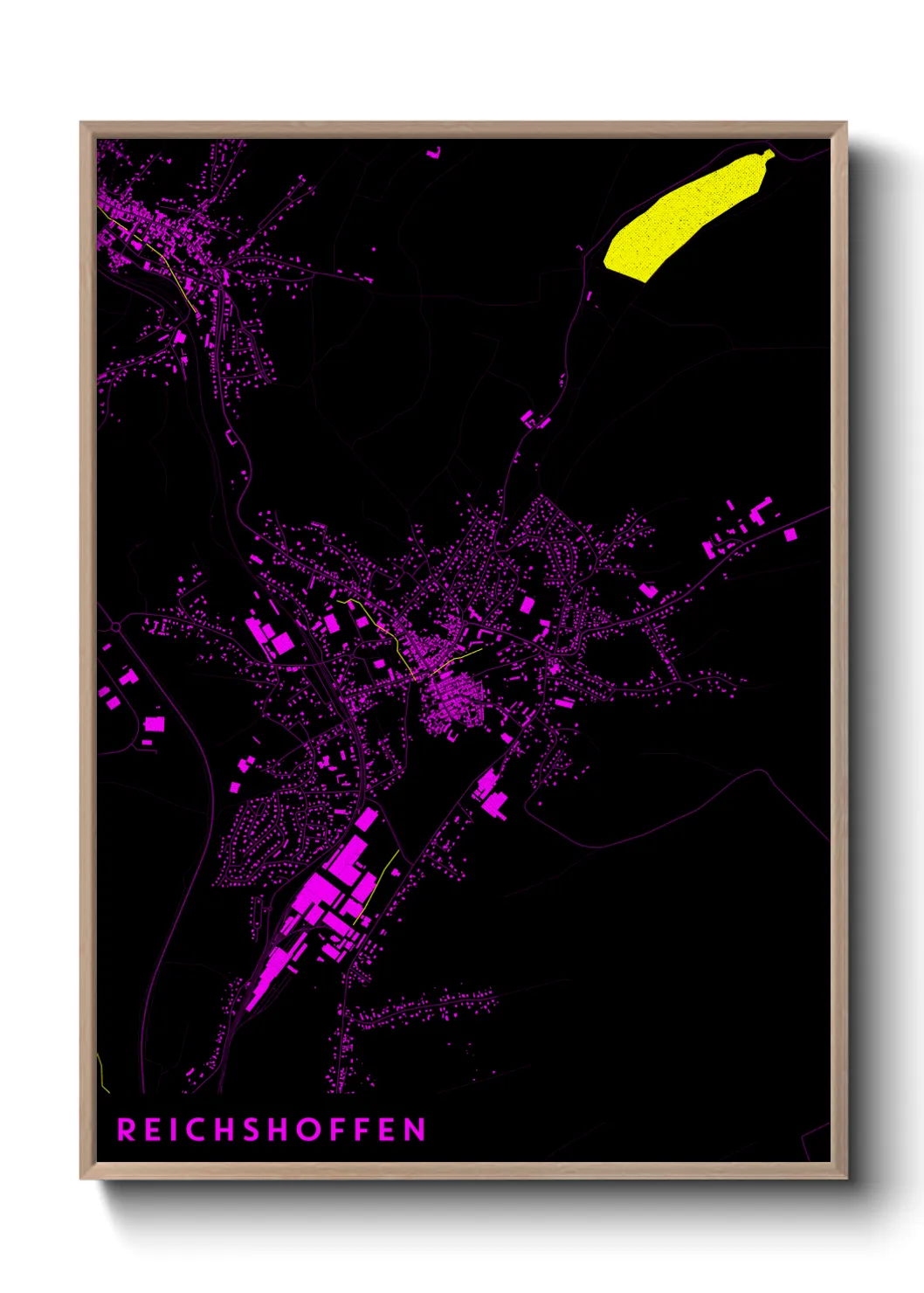 Une affiche de carte sur Reichshoffen