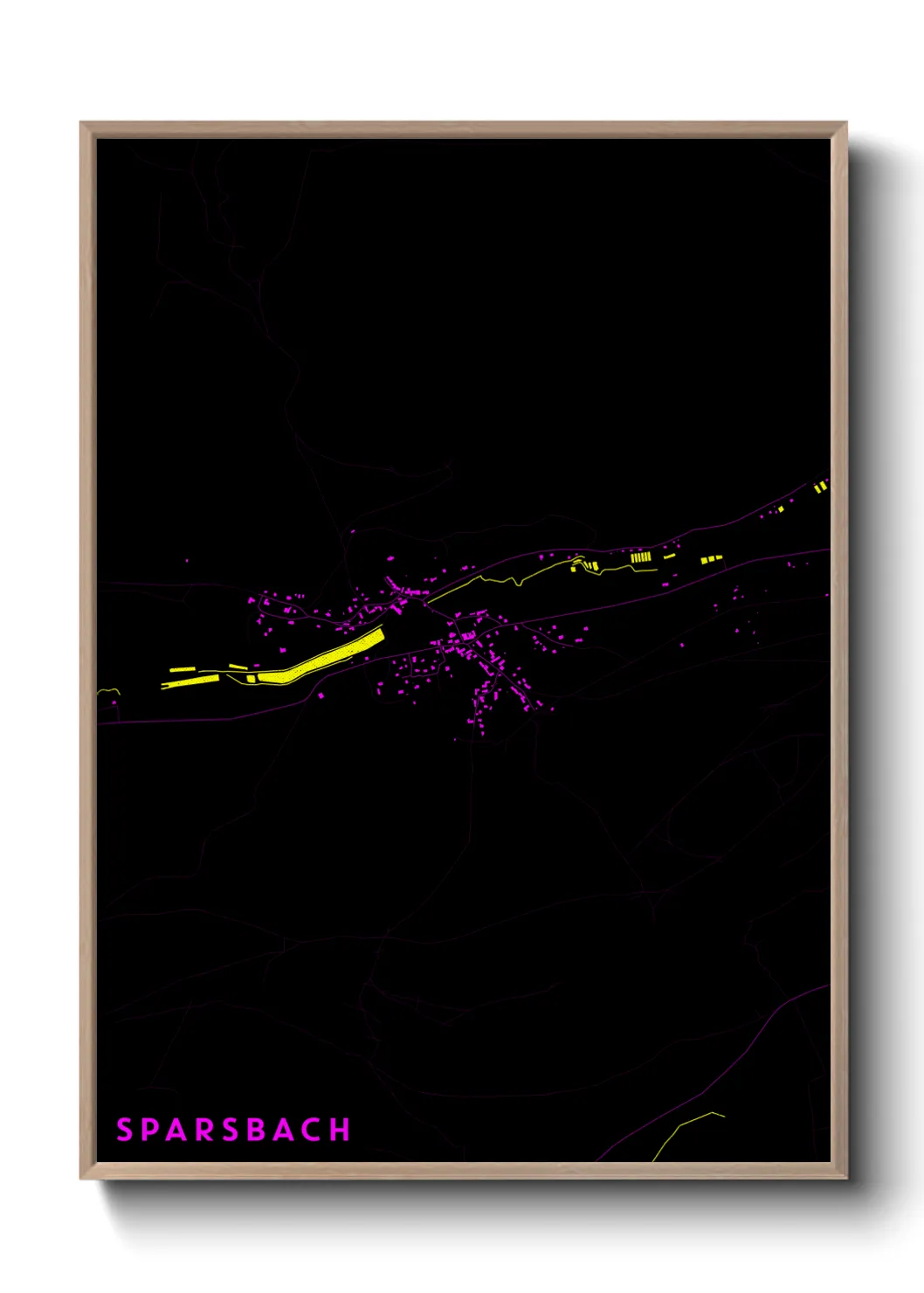 Une affiche de carte sur Sparsbach