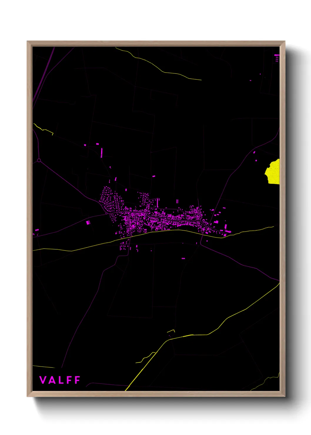 Une affiche de carte sur Valff