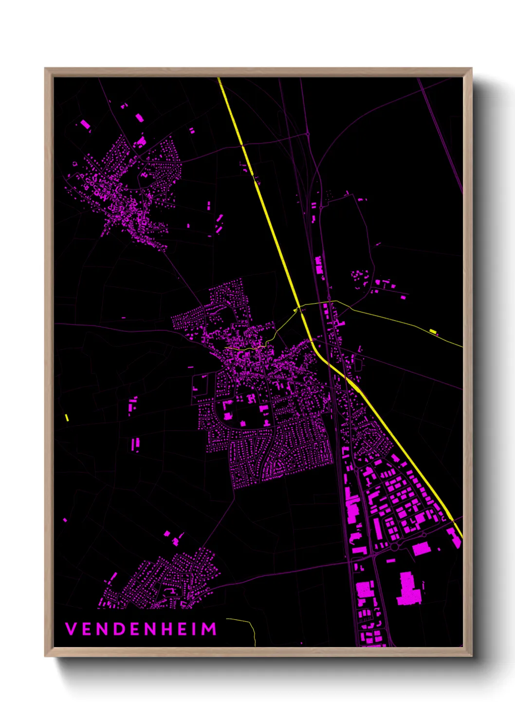 Une affiche de carte sur Vendenheim