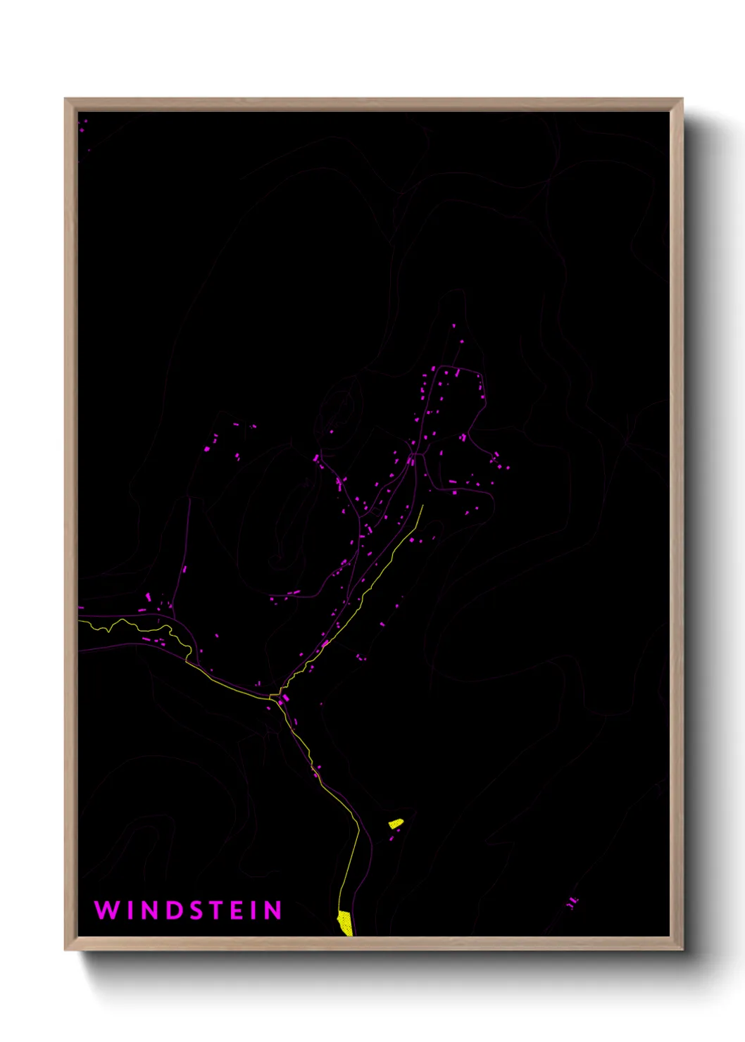 Une affiche de carte sur Windstein