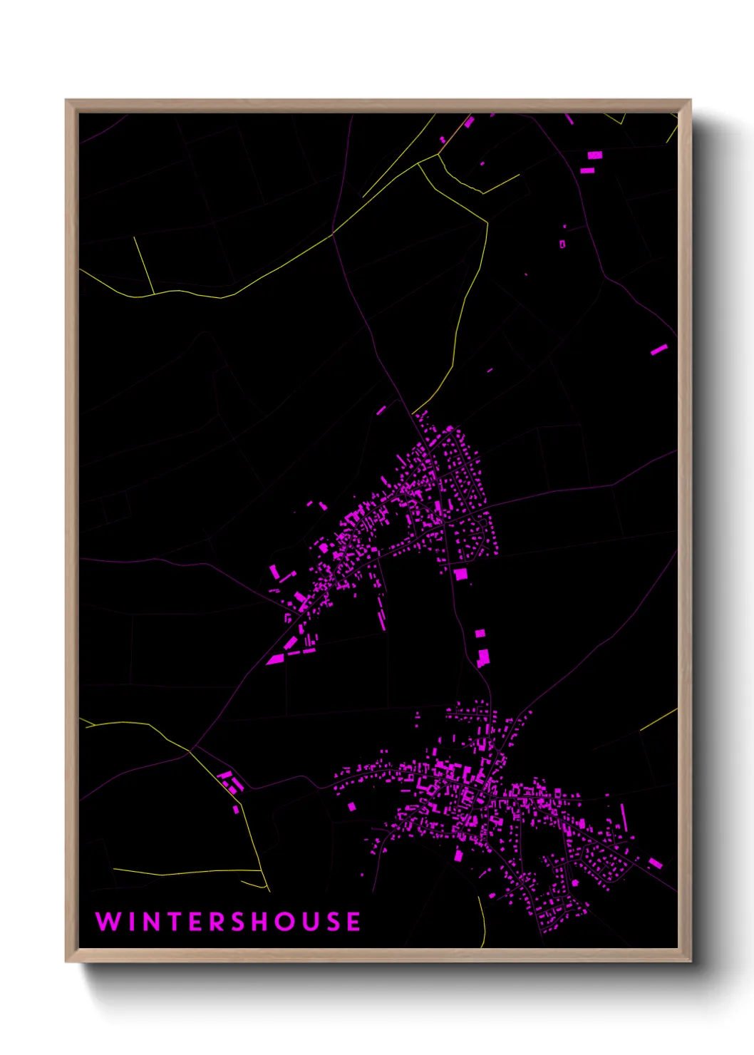 Une affiche de carte sur Wintershouse