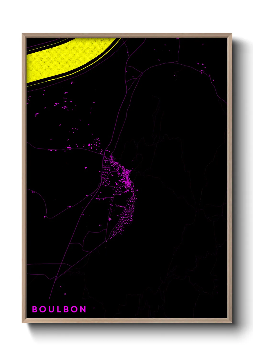 Une affiche de carte sur Boulbon