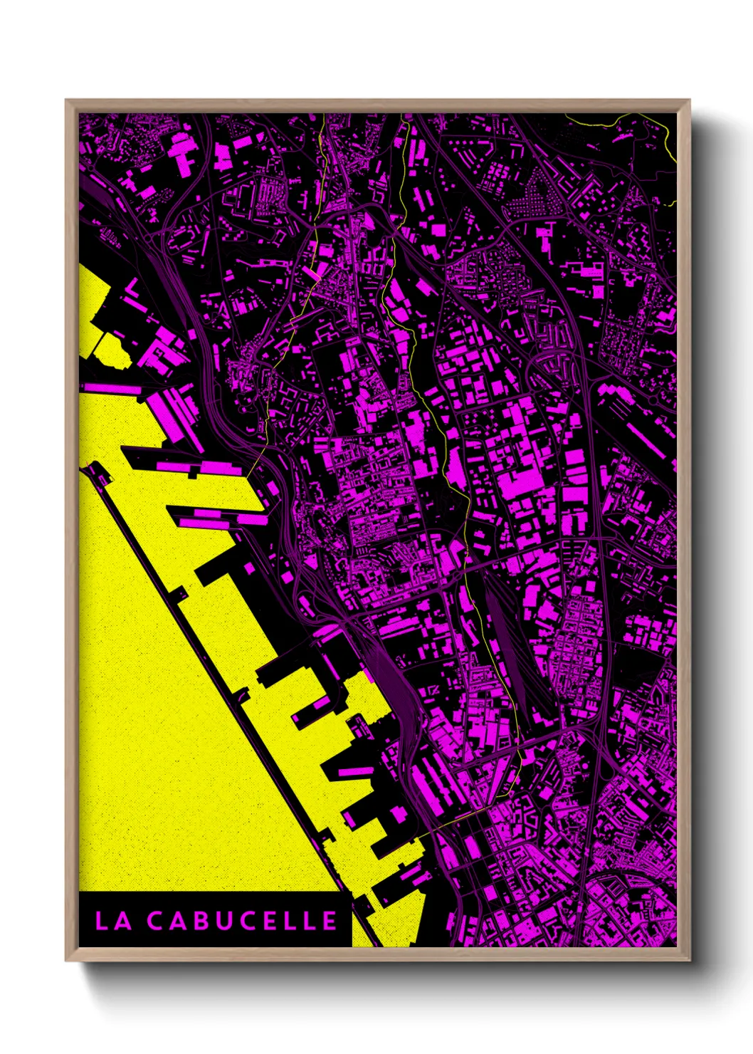 Une affiche de carte sur La Cabucelle