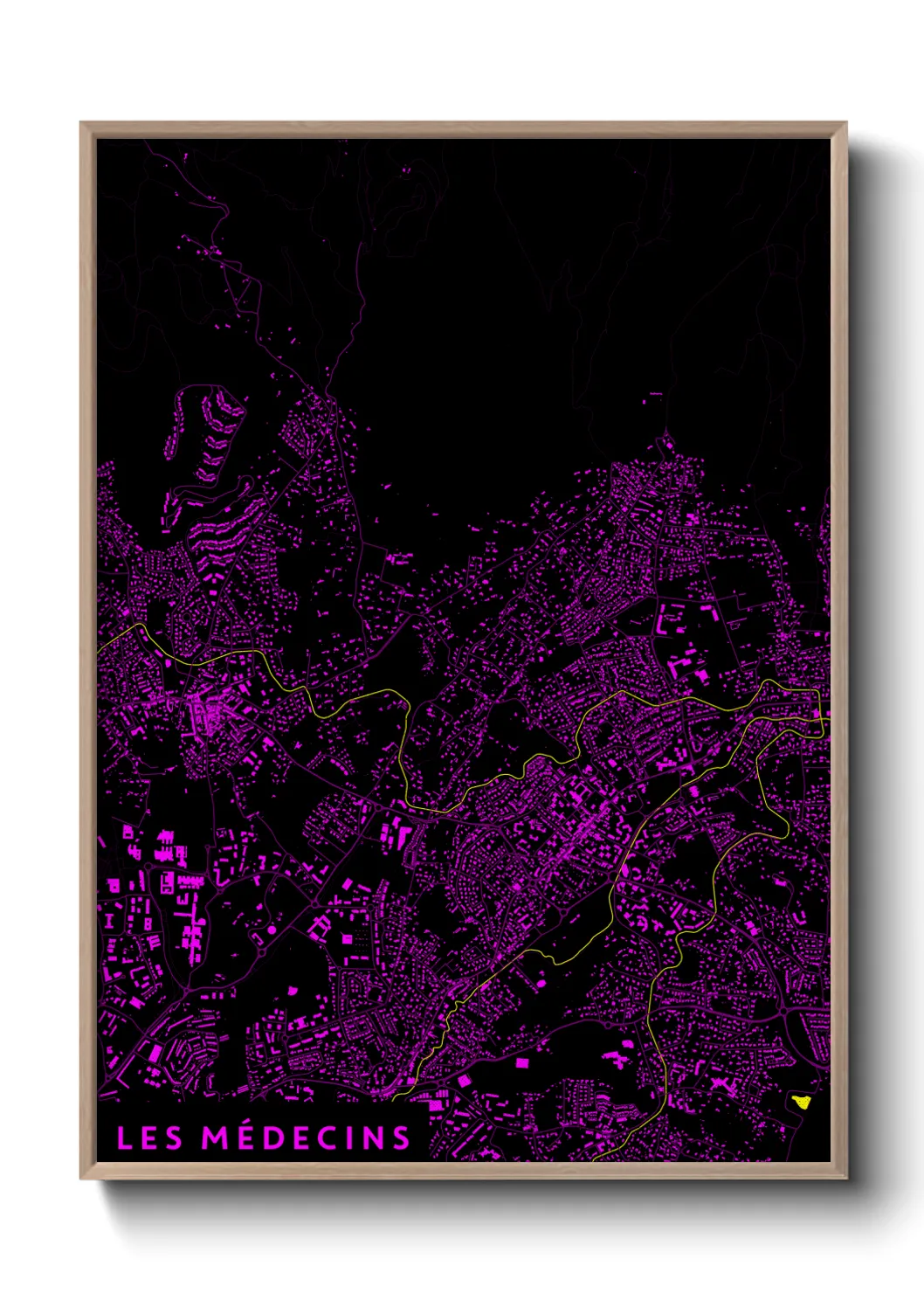Une affiche de carte sur Les Médecins