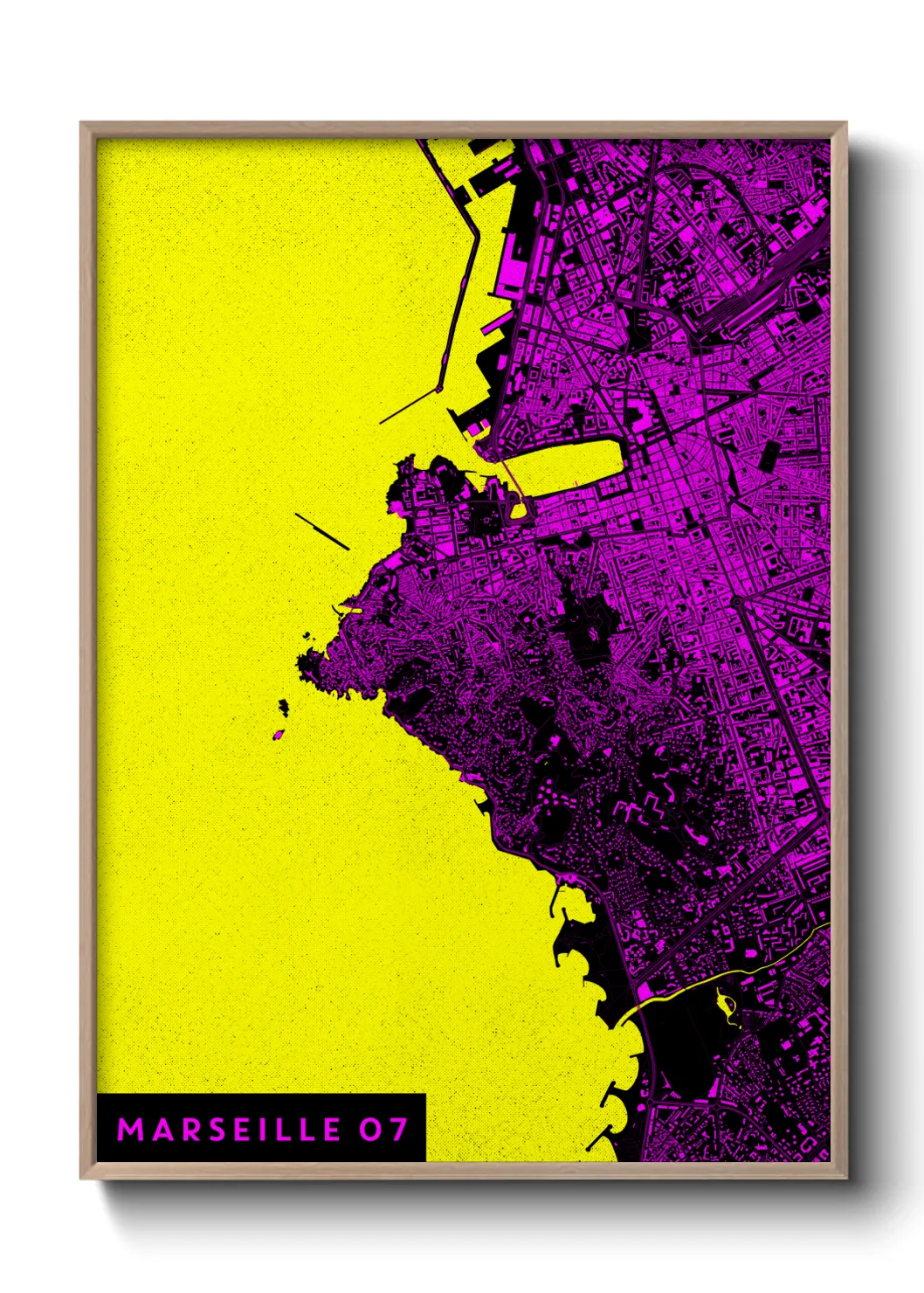 Une affiche de carte sur Marseille 07