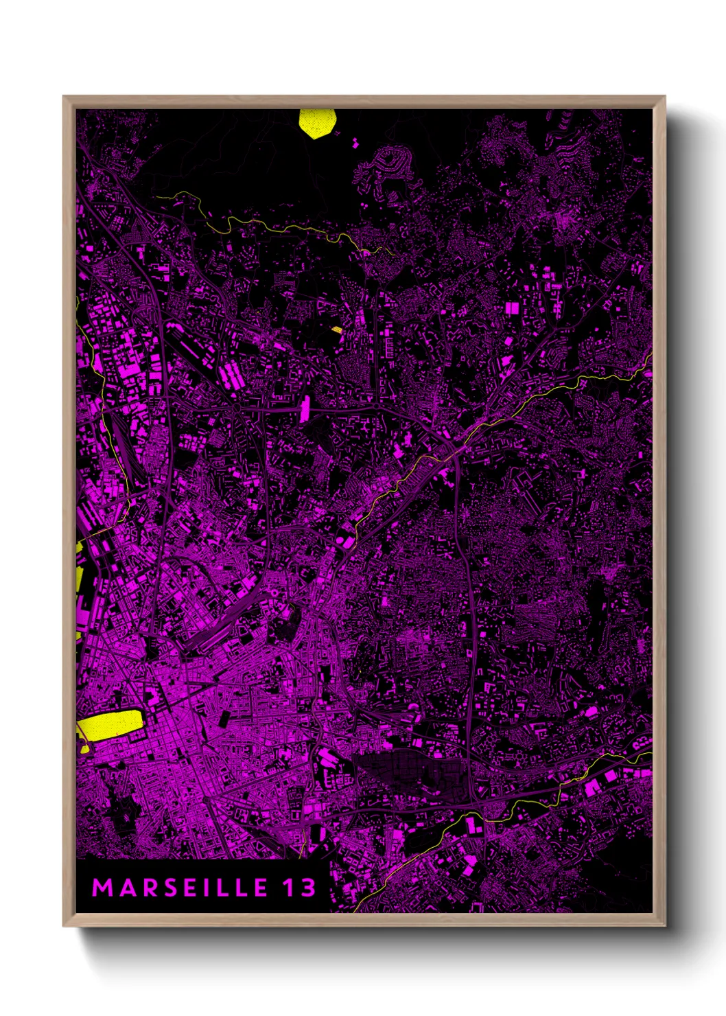 Un poster carteMarseille 13