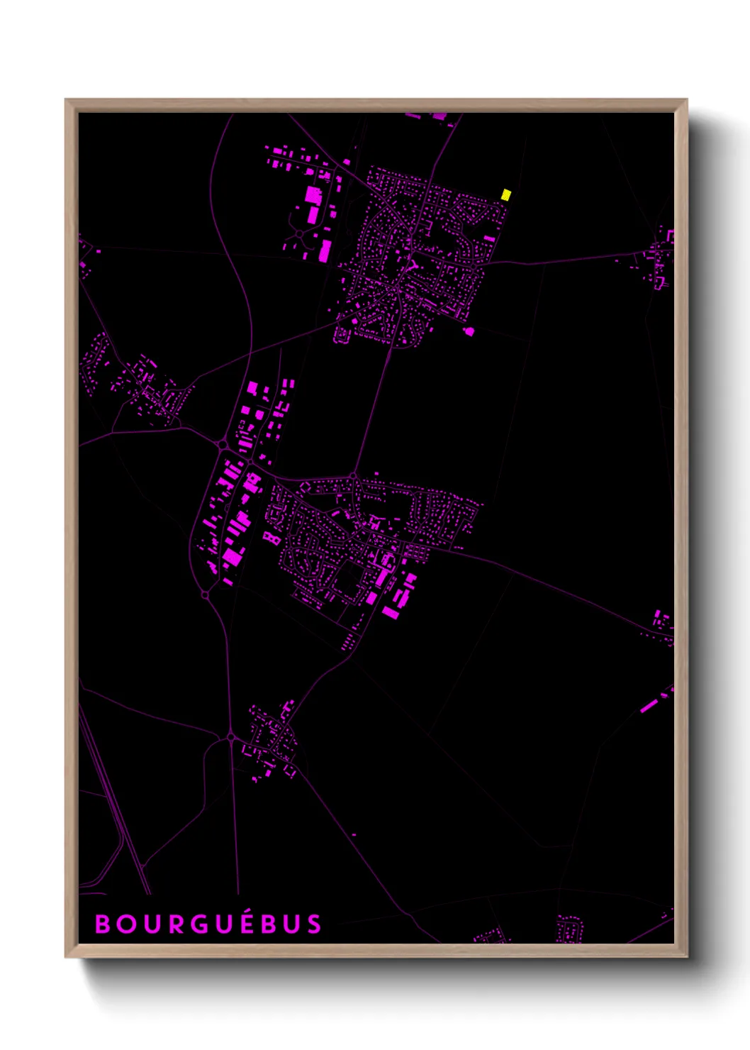 Une affiche de carte sur Bourguébus