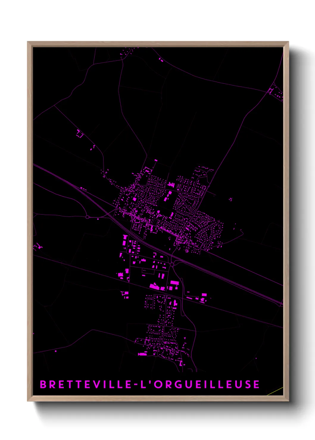 Un poster carteBretteville-l'Orgueilleuse