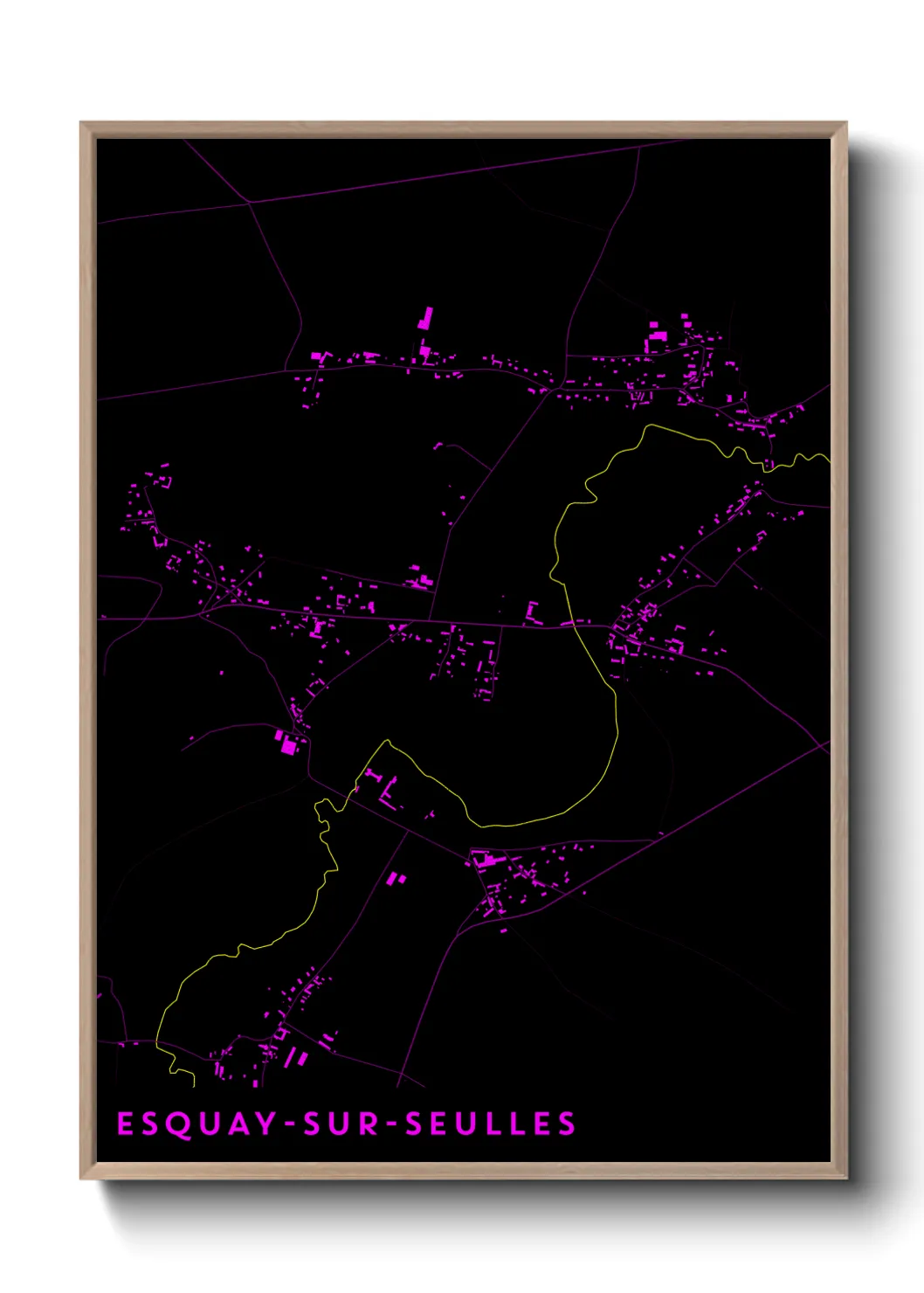 Une affiche de carte sur Esquay-sur-Seulles