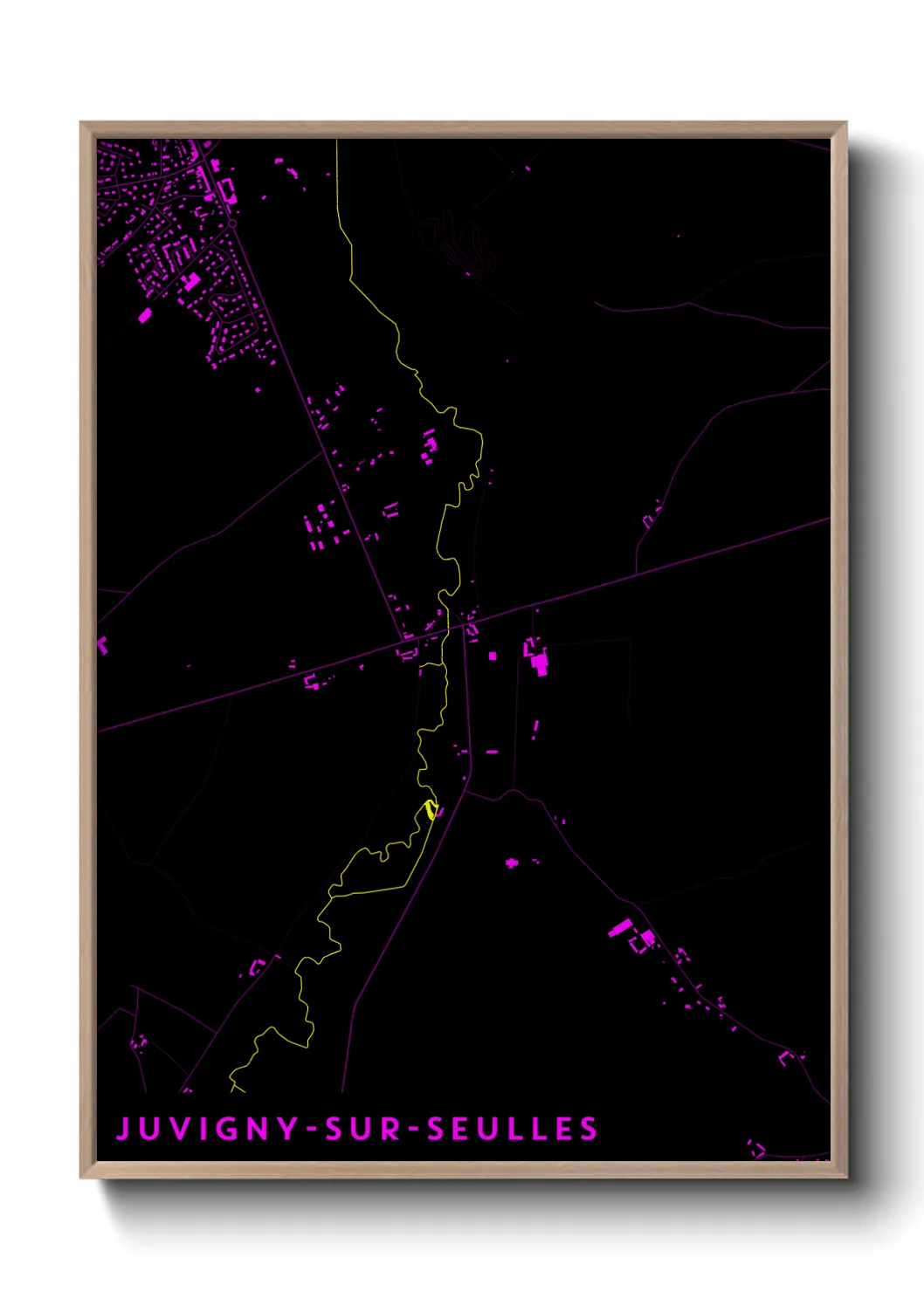 Un poster carteJuvigny-sur-Seulles