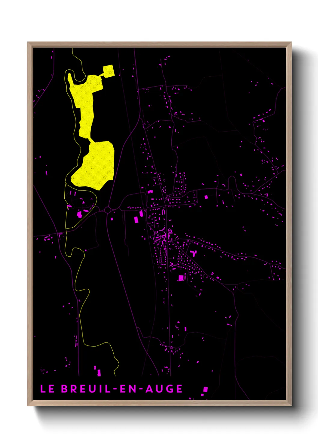 Un poster carteLe Breuil-en-Auge