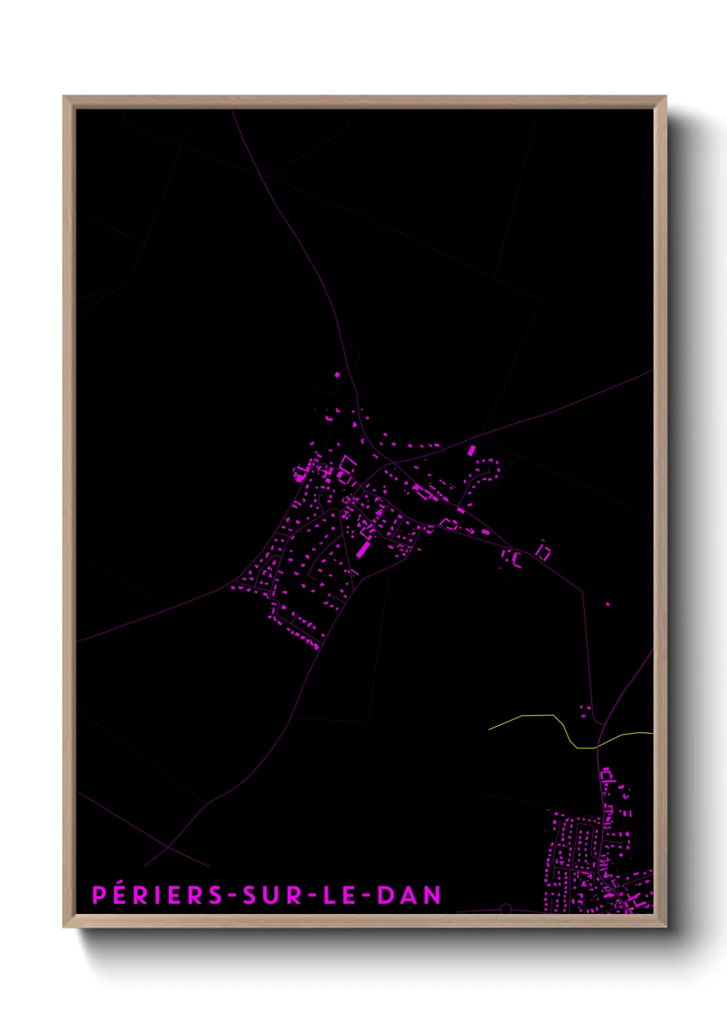 Un poster cartePériers-sur-le-Dan