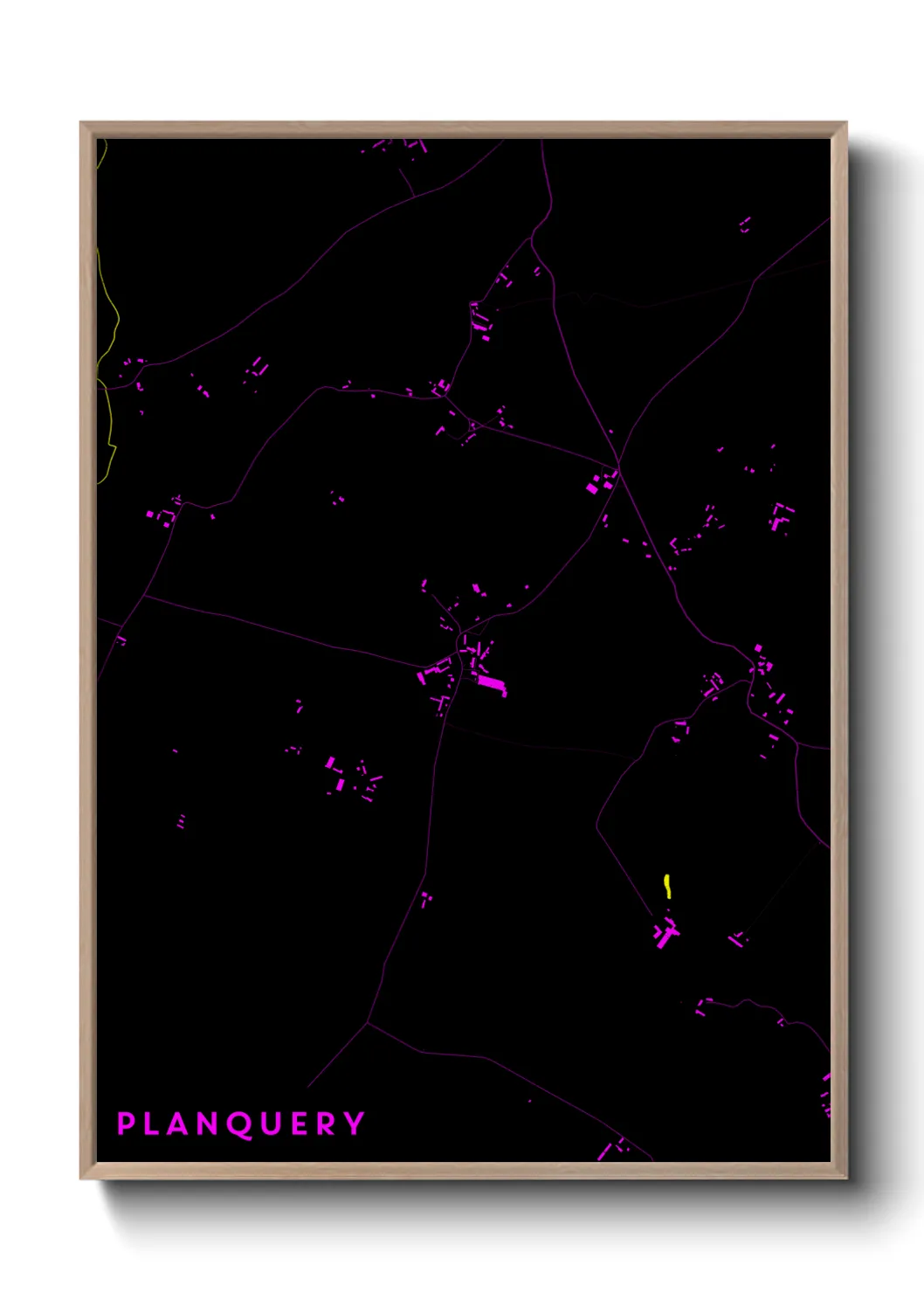 Une affiche de carte sur Planquery