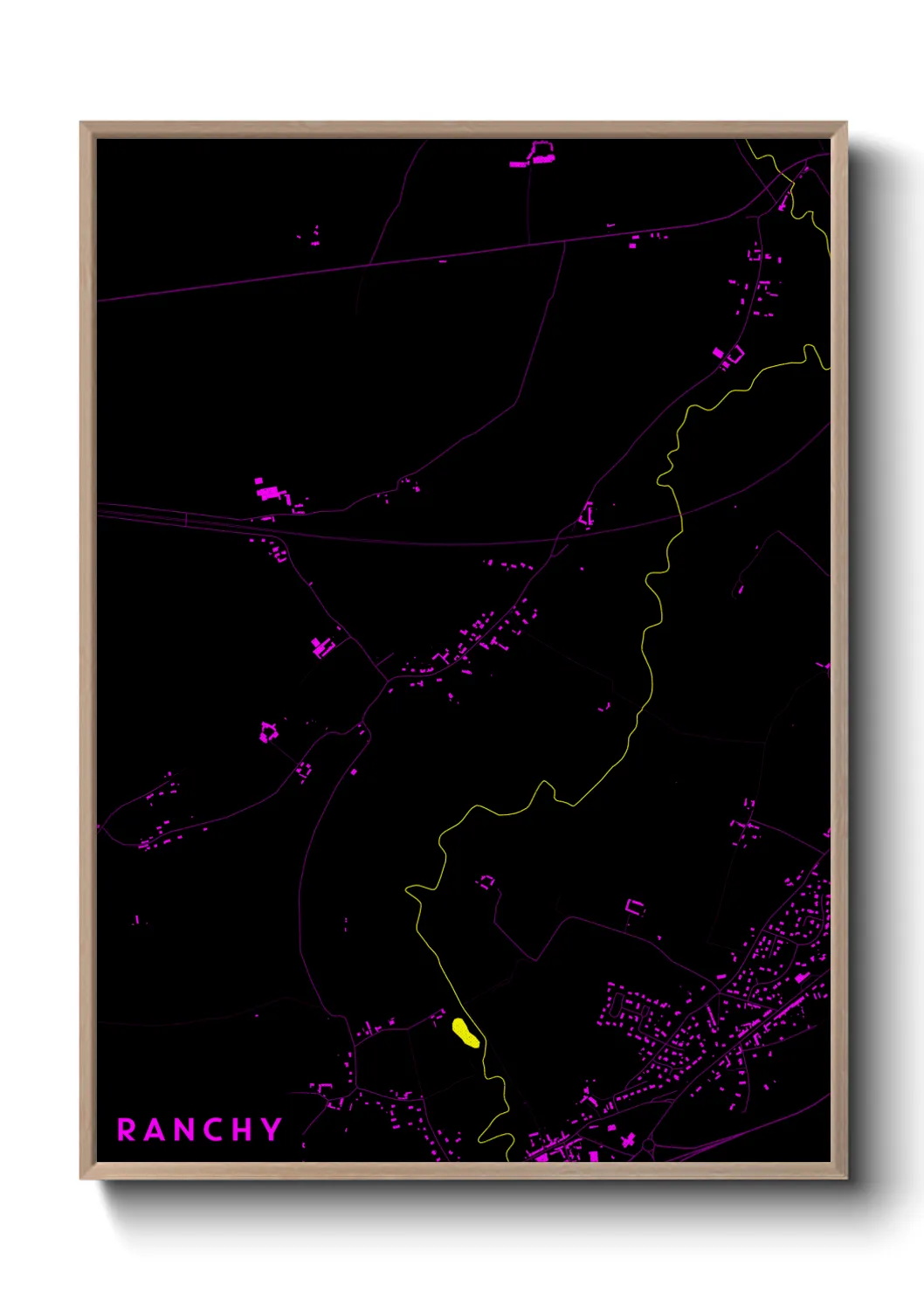 Une affiche de carte sur Ranchy