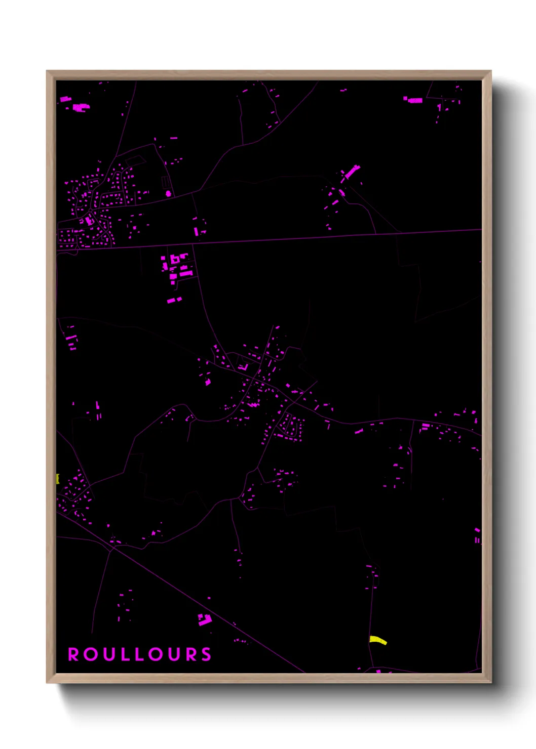 Une affiche de carte sur Roullours